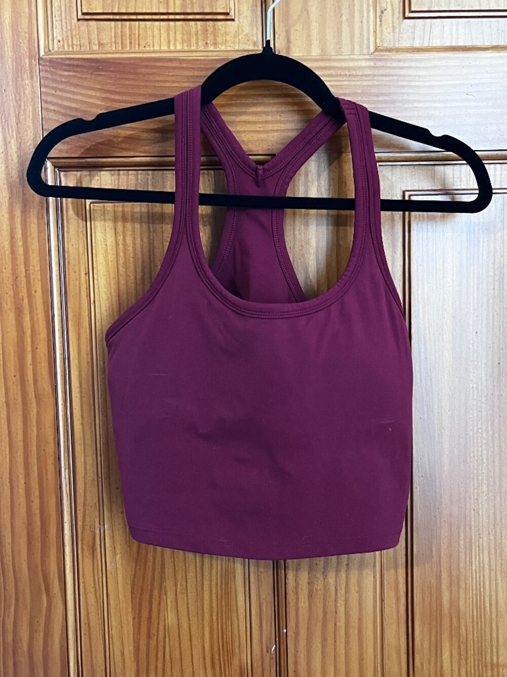 Women's Burgundy Athletic Sports Bra